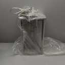 Yaohong Large Outdoor Chandelier for Porch, 3-Light Brushed Nickel Outdoor Pendant Light Fixture Rust-Resistant Metal with Clear Glass, Adjustable Exterior Pendant Light for Porch Entrance Foyer Front