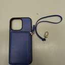 ZVE Wallet Case for iPhone 16 Pro Max, Phone Cover with Card Holder Wrist Strap, RFID Blocking Zipper Leather Cover for iPhone 16 Pro Max, 6.9" -Rose Gold