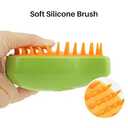 |CAT BRUSHES For Indoor Cats | STEAM Brush For Dogs | Cat Mist Brush | Water Brush For Cats | Peine Para Gatos | Comb Pet Steam Brush For Cat | Spritz Defur Comb For Cats | Mist Cat Brush | (Green)