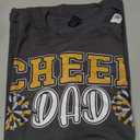 Proud Cheer Daddy My Favorite Cheerleader Calls Me Dad Men T-Shirt XL