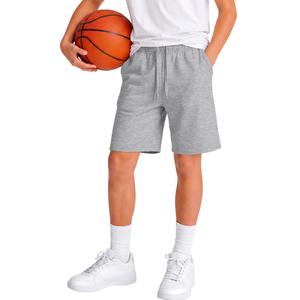 Yooo's Vivi Boy's Shorts with Drawstring, Light Heather Gray, 14-16 Years