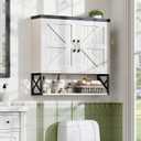 Vabches Bathroom Wall Cabinet, Farmhouse Medicine Cabinet, Rustic White, 
Product Dimensions	7.87"D x 31.5"W x 30.31"H