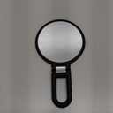 Magnifying Handheld Mirror Double Sided, 1X 15X Magnification Hand Mirrors, Travel Folding Hand Held Mirror, 360Rotation Pedestal Makeup Vanity Mirror