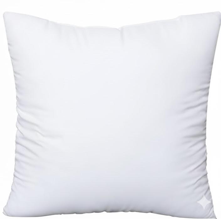 OKBA Throw Pillows Insert, with 100% Cotton Cover, Bed and Couch - Indoor Hotel Decorative Pillows, 14x14 in White Pillows Insert