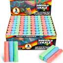 JOYIN 108 PCS Sidewalk Chalk Set in 36 Count, 3 Assorted Colors, Non-Toxic Jumbo Washable Driveway Chalk for Outdoor Art Play, Great Gift Toys for Kids, Classroom