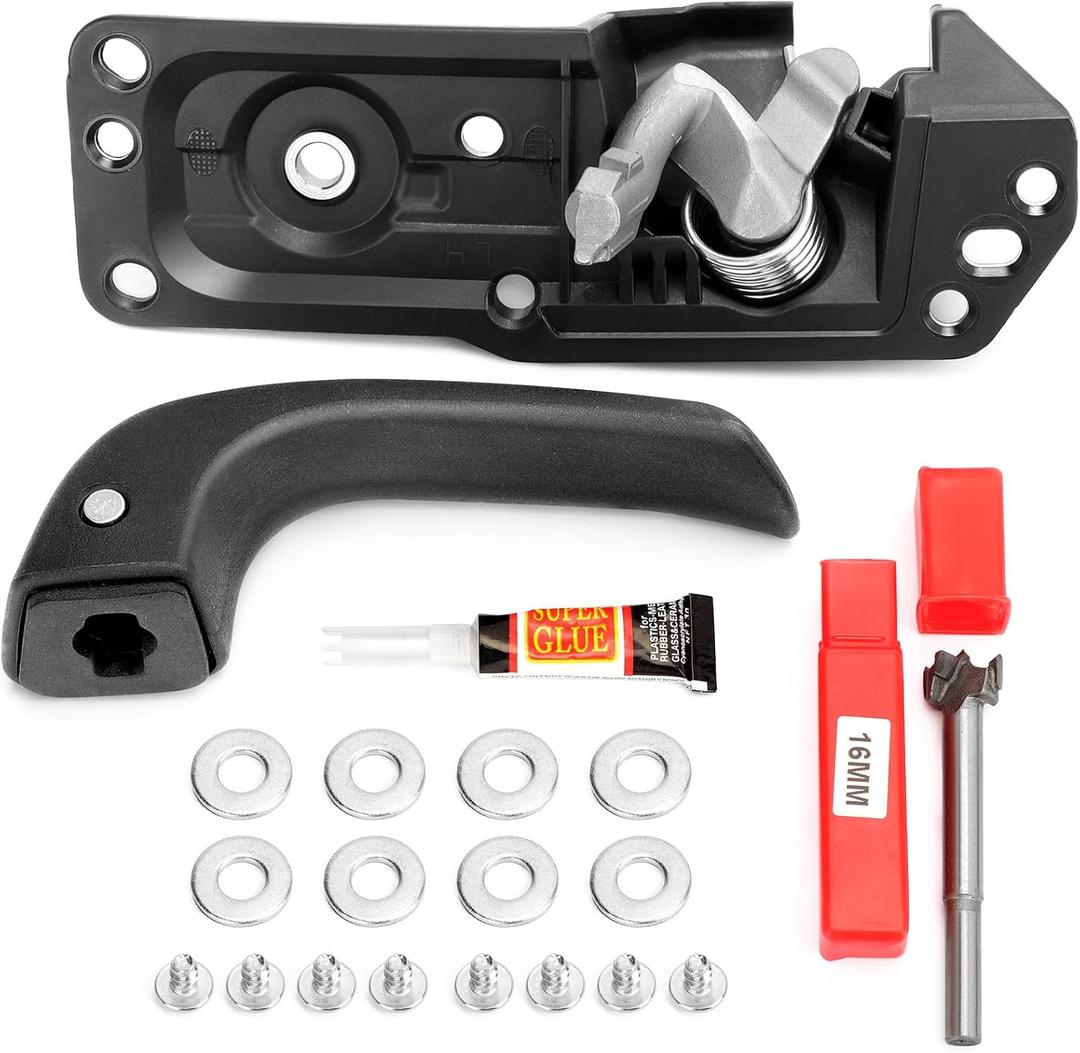 X4XZ 20833606 Left Driver Side Interior Door Handle Kit for 2007-2014 Chevy Silverado, Tahoe, Suburban, Avalanche/GMC Sierra, Yukon, Yukon XL/Cadillac Escalade 20871488, 80374