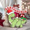 9 x Cute Dinosaur Ornaments 2025, Funny Animal Gifts for Men and Women, Wooden Ornaments for Christmas Decorations, Dinosaur Gifts for Adults, Boys, Girls, Teens, Friends, Family