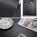 Black Wood Peel and Stick Wallpaper Wood Contact Paper 24" × 197"
