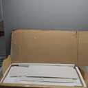 ChooChoo Over The Toilet Storage Cabinet, Farmhouse Bathroom Storage Cabinet with Sliding Door, Over Toilet Storage with Adjustable Shelves, Space-Saving, White