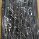 SAND MINE Reversible Mats, Plastic Straw Rug, Modern Area Rug, Large Floor Mat and Rug for Outdoors, RV, Patio, Backyard, Deck, Picnic, Beach, Trailer, Camping (9' x 18', Black & Grey)