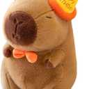Cute Birthday Capybara Plush,12inch Kawaii Capybara Stuffed Animal Soft Stuffed Toy Birthday Gifts Party Decoration for Kids