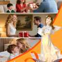 Solar Angel Garden Statues Outdoor Decor,10.24H Resin Fairy Hanging Figurines Art Decorations with Watering Can Lights for Outside Yard Lawn Porch Balcony,Gardening Gifts for Mom Women