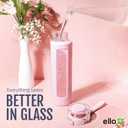 Ello Syndicate 20oz Reusable Glass Water Bottle with One-Touch Leak Proof Flip Lid, Protective Non-Slip Silicone Sleeve, Carry Loop for Coffee, Tea and Water, BPA-free, Dishwasher Safe, Sand
