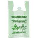 Green T-Shirt Thank You Plastic Bags (Pck of 500 Bags)