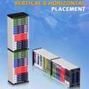 Nargos Video Game Storage Stand Tower for PS5/ PS4/ PS3/ Xbox Series S & X/Xbox one Game, Universal Game Disc Holder Vertical Blu Ray Case Organizer (White)