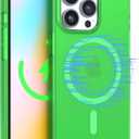 FELONY CASE for iPhone 12 Pro Max - Stylish Neon Green Crystal Clear Phone Case, Compatible with MagSafe - 360 Shockproof Protective Cases