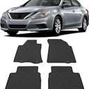 Floor Mats Compatible with 2013-2018 Nissan Altima, Custom Fit All Weather Nissan Altima Car Mats, Latex Heavy Duty Floor Liners Black 4-pc Set, 2014 2015 2016 2017