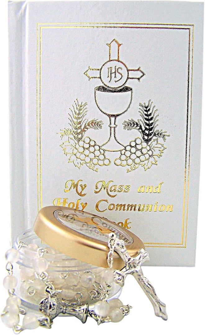 My First Communion Missal and Rosary with Case Gift Set for Girls