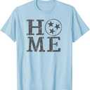 Tennessee State Flag Home Shirt Vintage Gray Tennessee Shirt T-Shirt, Baby Blue, Kids 2
