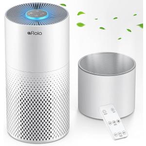 Afloia 2-in-1 Air Purifier and Humidifier Combo for Home Bedroom
Quiet 22dB Operation with 7-Color Light for Large Rooms, Pet Dander, Dust, Pollen, Smoke and Household Odors, White