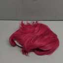 MAGQOO Boy Hot Pink Wig Men Short Straight Fluffy Hot Pink Wig Cartoon Movie Halloween Cosplay Costume Animie Wigs