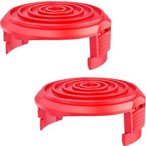 Weed Eater Spool Cap Cover Compatible with Hyper Touch HT19-401-003-03,HT18-401-002-01,HT10-401-002-01,HT18-401-004-01 String Trimmer,Weed Wacker Replacement Spool Cap,Red,2 Pack
