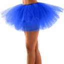Spooktacular Creations Women Tutu Skirt Costume Adult Halloween Tutus for Halloween Costume Cosplay Party (Blue)