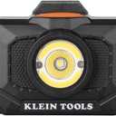 Klein Tools 56414 Rechargeable 2-Color LED Headlamp, Fabric Strap, Spotlight, Floodlight, Red LED, 800 Lumens, USB Cable, Camping, Running