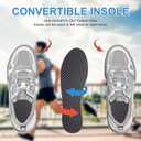1 Pair Carbon Insole for Men Women - Rigid Shoe Insert Carbon Foot Plate for Hallux RigidusLimitus, Turf Toe, Morton's Toe (11.25 / 285mm - Men's 11 / Women's Size 12)