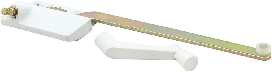 Truth TH 23025 9-1/2 In. Single-Arm Right-Hand Casement Operator with Crank, fits Truth, White Finish (Single Pack)