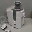 Hamilton Beach HealthSmart Juicer Machine, Compact Centrifugal Extractor, 2.4 Feed Chute for Fruits and Vegetables, Easy to Clean, BPA Free, 400W, White (67501)