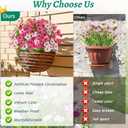 Elyum Artificial Flowers for Outdoors, 9 Bundles Artificial Plants & Flowers Outdoor, UV Resistant Faux Flowers Outdoor Fake Flowers for Outside Porch Window Box Decoration(Mixed Color)