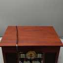 Victrola The Quincy 6-in-1 Bluetooth Record Player & Multimedia Center with Built-in Speakers  3-Speed Turntable, CD & Cassette Player, AM/FM Radio, Wireless Music Streaming (Mahogony) (Mahogany)