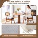 BETU Chair Cushions for Dining Chairs Set of 4,3.5" Thick Kitchen Table Chair Pads with Ties,Non Slip Backing and Covers, Seat Cushion for Dining Room,Bar,Patio Chairs,15.5"X15.5"X3.5",Beige
