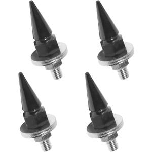 4PCS Motorcycle License Plate Bolts,License Plate Bolts and Nuts,Car Accessories Anti-Theft Spike Shape Fasteners Kit,Automotive Replacement,Suitable for Most Cars,Sedans,Motorcycles (Black)