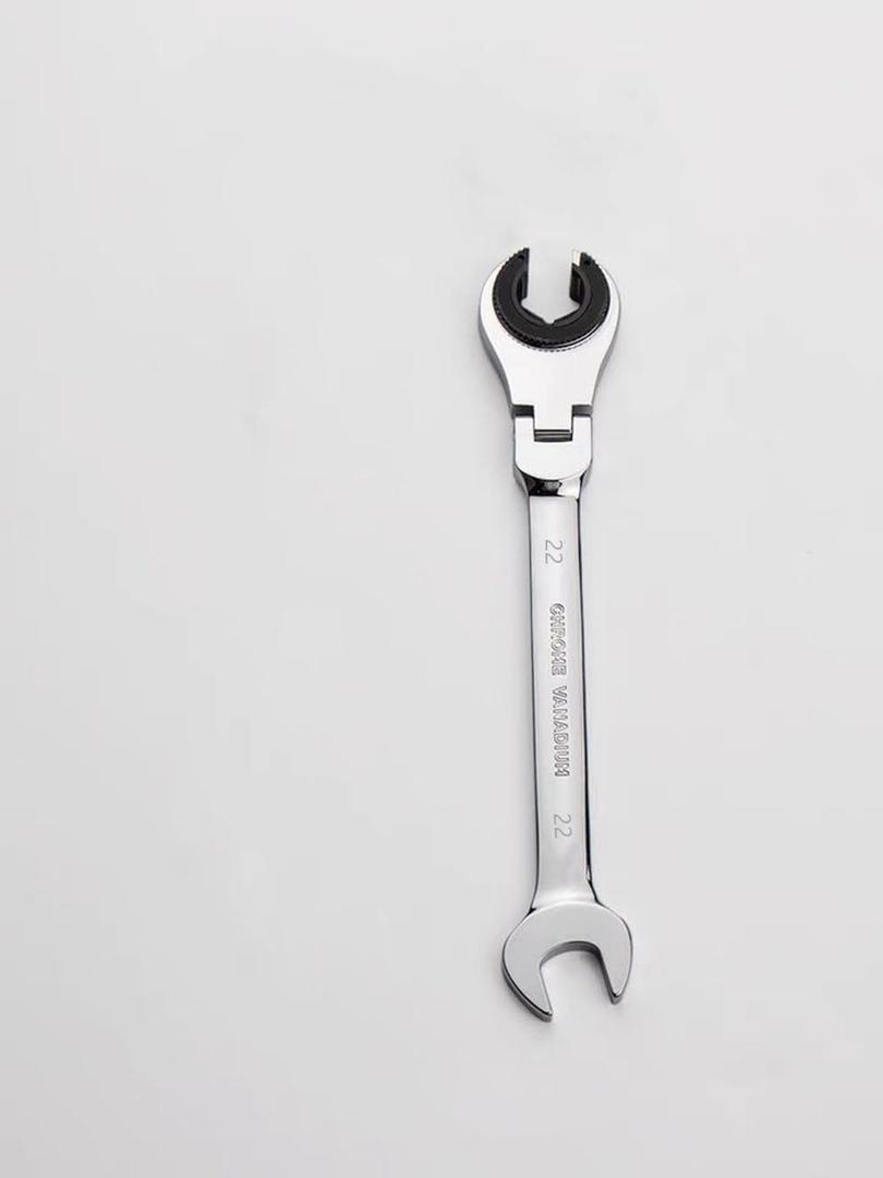 FLZOSPER 22mm Metric Fix Tubing WrenchFlex-Head Gear Wrench, Ratcheting Fix Combination Wrench Spanner
