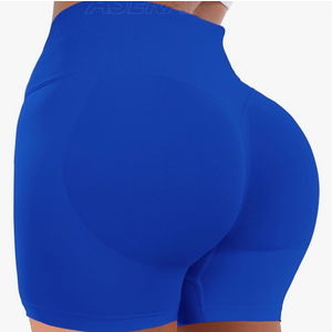 Ieumaz Amplify Womens Seamless Scrunch Shorts Workout Shorts Gym Shorts Contour Shorts 5" High Waisted Running Yoga Shorts, Size: S