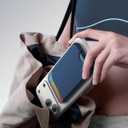 for MagSafe Wallet, 5 Card Holder with Stand, Magnetic Phone Wallet Stand for iPhone 17/16/15/14/13/12 Pro Max Air Plus Series, RFID Blocking Vegan Leather,Navy Blue