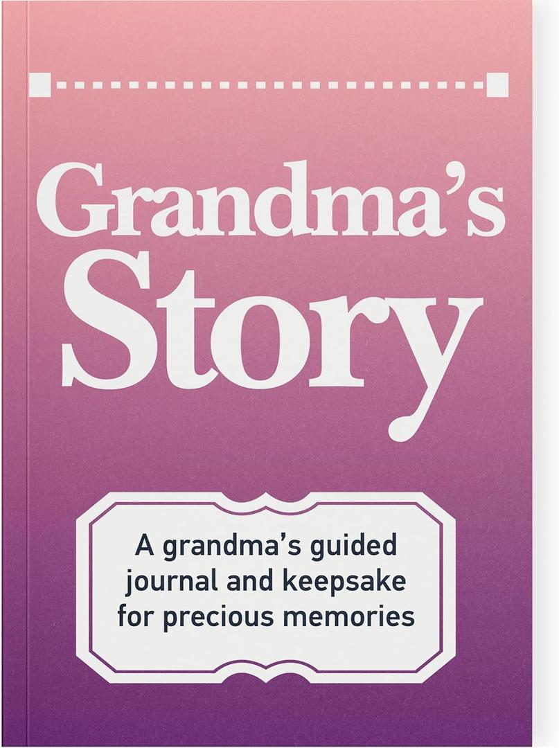 Grandma's Life Story Journal: A Meaningful Keepsake for Grandma to Share Her Journey and Memories, Book Includes 250+ Prompt Questions, Sentimental Gifts Idea for Mother's Day, Birthday, Christmas