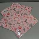 2 x GIOLAINY Pink Christmas Wrapping Paper for Girls Women Kids - Holiday Gift Wrap with Ornaments, Xmas Trees, Berries & Wreaths Designs - 4 Sheets (28 x 40 inches), Easy to Store