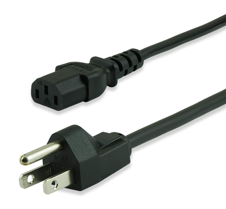 GE Replacement AC Power Cord, 10 ft. Cable, for Computers, Desktops, Printers, Monitors and More, Black, 34507 GE Replacement AC Power Cord, 10 ft. Cable, for Computers, Desktops, Printers, Monitors and More, Black, 34507