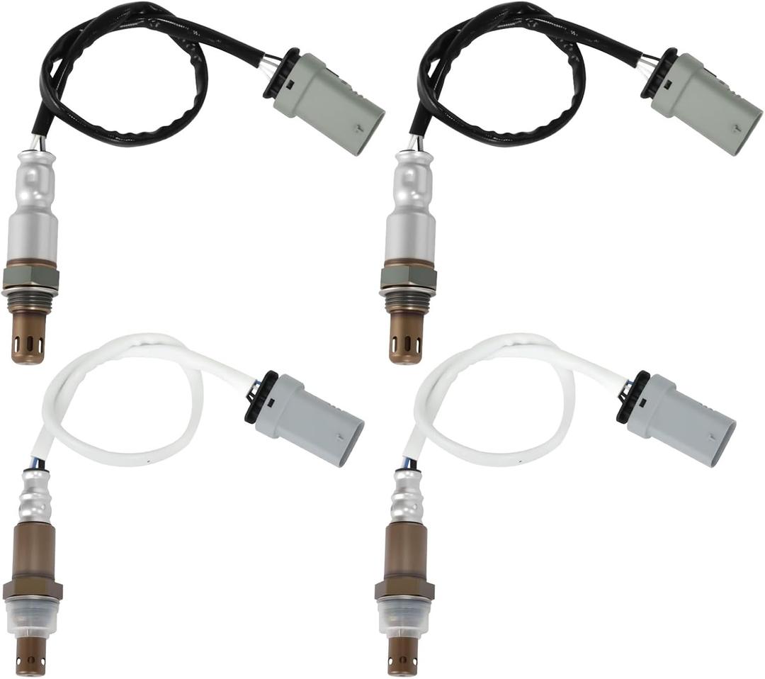 2014-2018 4Pcs O2 Oxygen Sensors Upstream Downstream Fit for GMC Sierra 1500 Yukon Yukon XL, Cadillac Escalade, Chevrolet Silverado 1500 Suburban Tahoe, 4.3L 5.3L 6.2L V6 V8 Replace 234-4940 234-4974