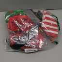 Syhood 5 Pcs Christmas Elf Costume Kids Girls Velvet Elf Costume Santa's Helper Outfit with Hat Shoes Belt Striped Stockings(Fit 7-12 Years Old, Bright Color)