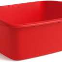 Tribello Plastic Wash Tub Dishpan Basin and Foot Bath for Soaking Feet, Laundry Hand Wash Bucket, Dish Pans for Washing and Storage Cleaning Supplies - 12 Quarts - Heavy Duty - Made in USA (Red)