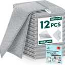 12 Pcs New Upgraded 3 Layers Non Scratch Wire Dishcloth, Multipurpose Wire Dishwashing Rags, Wet & Dry for Cookware, Sinks, Dishes, Stoves & Fireplaces (7.87 x 7.87-12pcs)