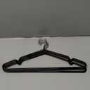 Tosnail 50 Pack 16-Inch Stainless Steel Wire Metal Non-Slip Closet Clothes Space Saving Hangers - Black
