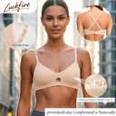 Modal Bralette Cotton for Small Chest-Wireless Bra AAA/AA/A/B Cup Soft Cup Triangle Bra Breathable Comfortable (L)