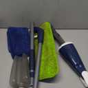 Microfiber Spray Mop for Floors Cleaning: Wet Dry Hardwood Floor Mops with 3 Washable Reusable Pads for Swiffer Powermop - Flat Mop with Sprayer for Tile Wood Laminate Vinyl Marble (Dark Blue)