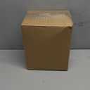 DEAYOU Pet Food Storage Tin with Lid, Metal Bird Seed and Feed Container with Serving Scoop, Treats Storage Canister Bin Can for Dogs, Cats Food, Coated Carbon Steel, Tight Fitting Lid, White, 5-6 Lbs