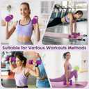 EQUIPRO Adjustable Dumbbell Set, 4 in 1 Free Weights Dumbbells Set for Women, Weights for Women at Home, 2lb 3lb 4lb 5lb with TPU Soft Rubber Handle for Home Gym Exercise Training